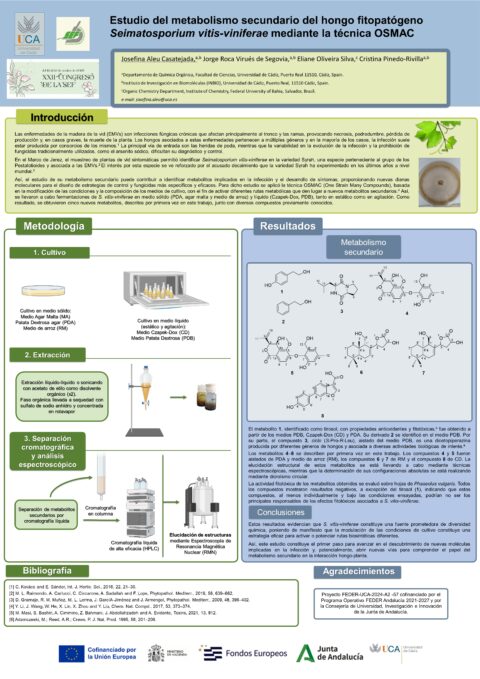 Póster: Estudio del metabolismo secundario del hongo fitopatógeno Seimatosporium vitis-vinifera mediante la técnica OSMAC